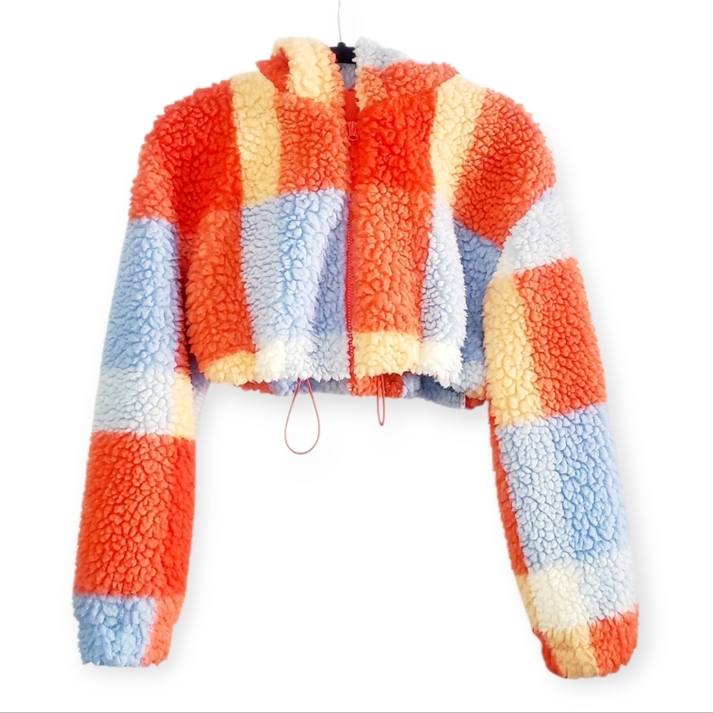 Daily Practice by Anthropologie Faux Shearling Crop Zip-Up Jacket - Picture 2 of 12